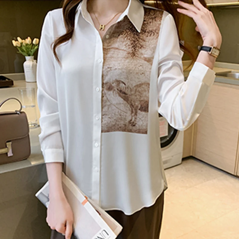 Vintage patchwork ladies shirts Women's Blouses New Spring Autumn Long Sleeve Shirts Tops Blusas Mujer 
Vintage patchwork ladies shirts Women's Blouses New Spring Autumn Long Sleeve Shirts Tops Blusas Mujer