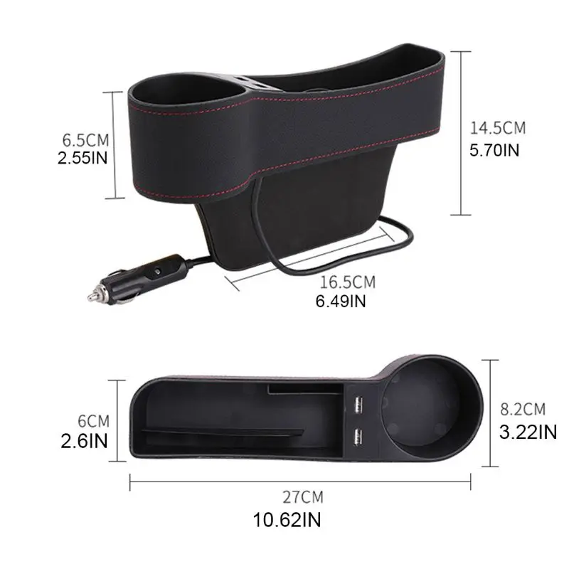 Car Seat Interval Organizer Storage Box with Dual USB Interface and Cup Holder B36B
Car Seat Interval Organizer Storage Box with Dual USB Interface and Cup Holder B36B