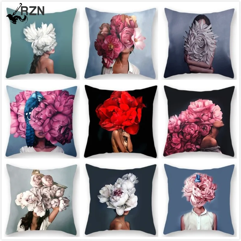 45x45cm Woman Flower Head Decoration Cushion Cover Creative Bird Pattern Sofa Household Throw Pillowcase
45x45cm Woman Flower Head Decoration Cushion Cover Creative Bird Pattern Sofa Household Throw Pillowcase