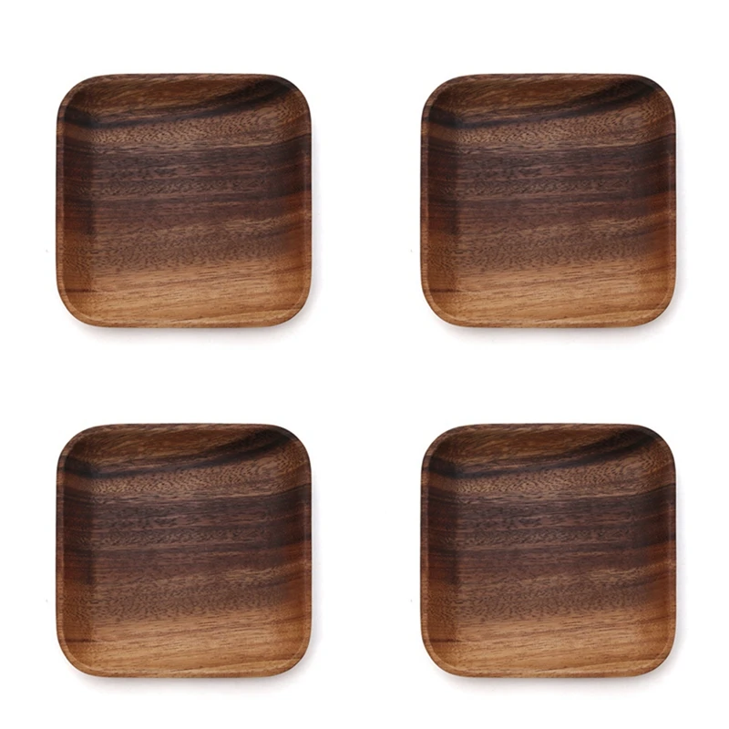 4Pcs Japanese Style Square Solid Wood Plate, Fruit Plate, Snack Plate Sushi Food Dishes Plate Set Wooden Tableware
4Pcs Japanese Style Square Solid Wood Plate, Fruit Plate, Snack Plate Sushi Food Dishes Plate Set Wooden Tableware