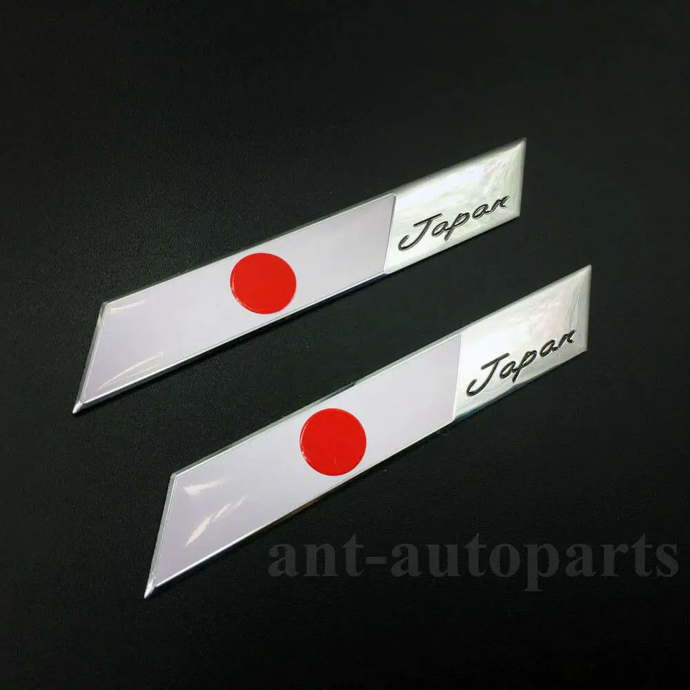 2pcs Aluminum Japan Japanese Flag Car Trunk Fender Badge Emblem JDM Sticker
2pcs Aluminum Japan Japanese Flag Car Trunk Fender Badge Emblem JDM Sticker