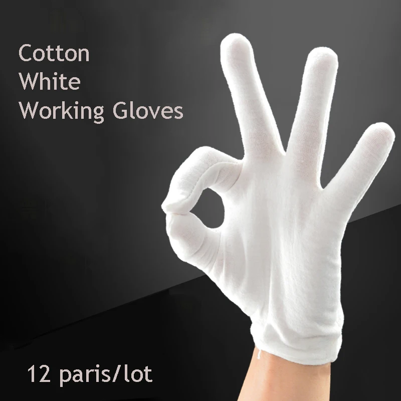 12Pairs Adult Cotton White Thick Gloves Formal Tactical Gloves Tuxedo Honor Guard Parade Santa Men Inspection Winter Soft Gloves
12Pairs Adult Cotton White Thick Gloves Formal Tactical Gloves Tuxedo Honor Guard Parade Santa Men Inspection Winter Soft Gloves
