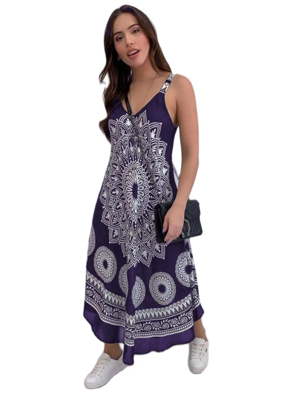 Fashion Women Sleeveless Casual Maxi Dress Printed, Long Dresses Laides V-neck Loose Sundress Party Dresses Mujer Vestido
Fashion Women Sleeveless Casual Maxi Dress Printed, Long Dresses Laides V-neck Loose Sundress Party Dresses Mujer Vestido