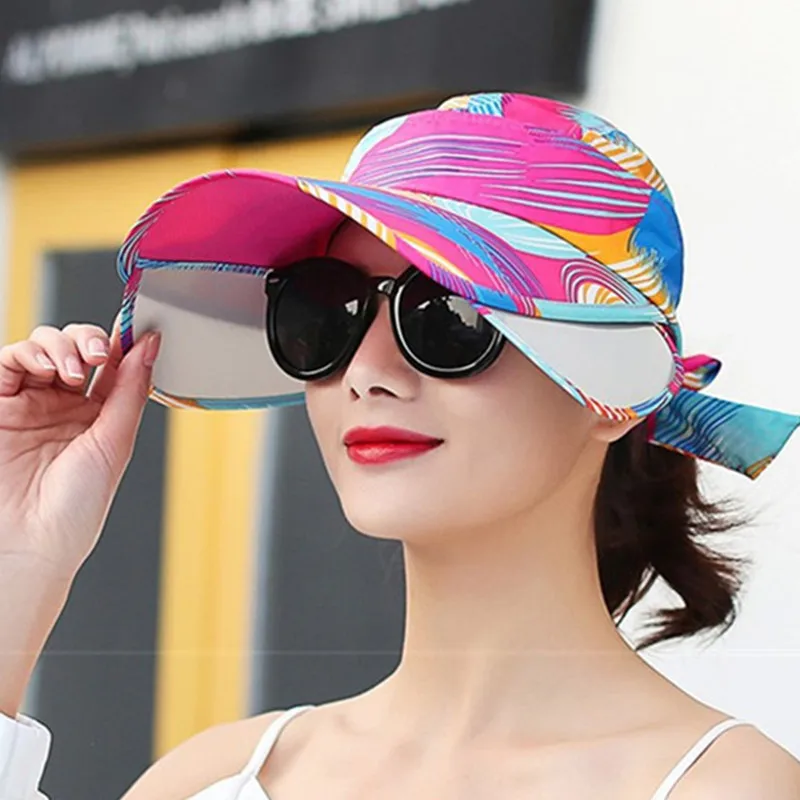 Adjustable Size New Summer Women's Sun Hats Anti-UV Sunshade Beach Hat Fishing Caps Novelty Retractable Sun Visor Empty Top Hat
Adjustable Size New Summer Women's Sun Hats Anti-UV Sunshade Beach Hat Fishing Caps Novelty Retractable Sun Visor Empty Top Hat