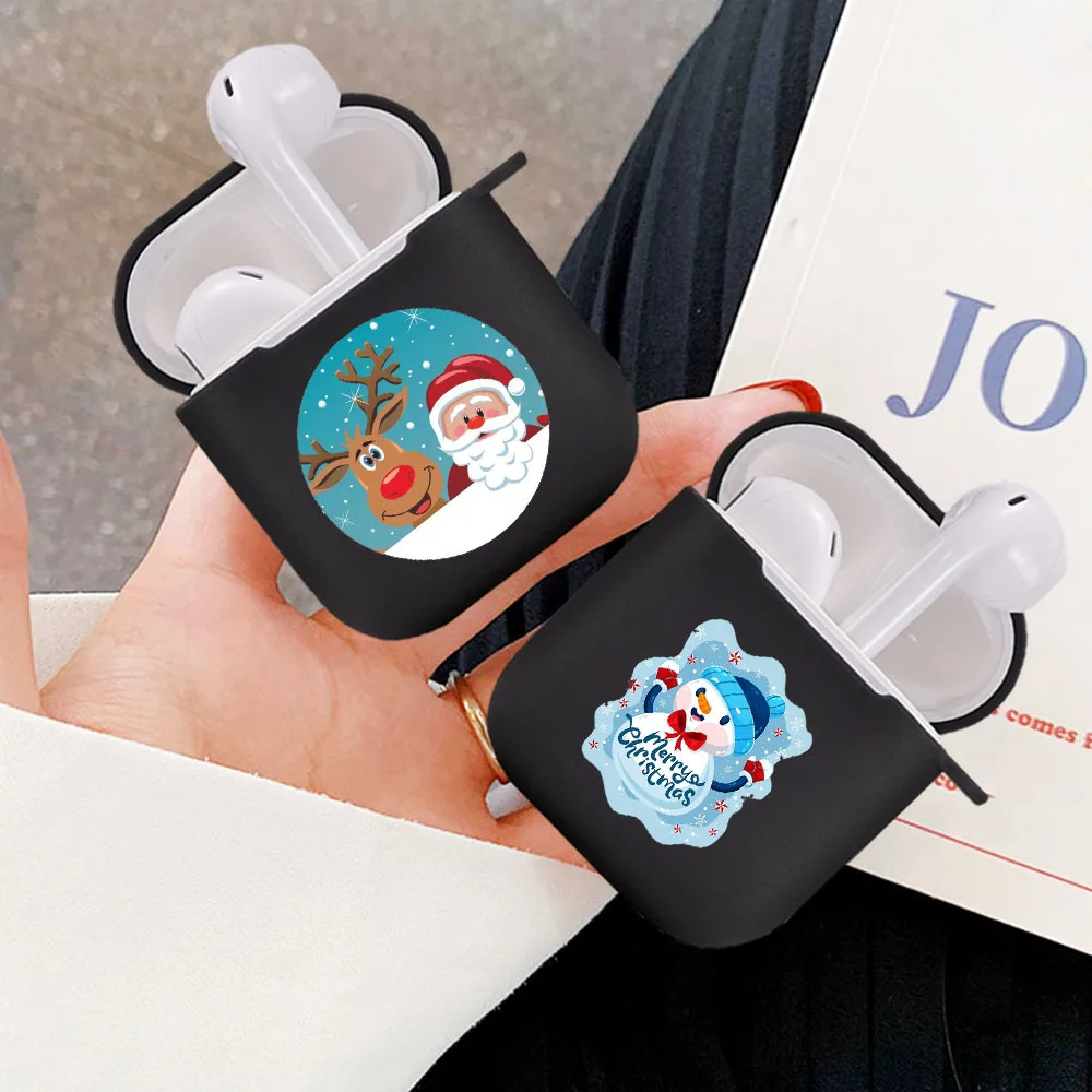 Silicone cover for Airpods 1/2 Earphone Merry Christmas Santa Claus deer soft Fundas Airpods Case Air Pods Charging Box Bags
Silicone cover for Airpods 1/2 Earphone Merry Christmas Santa Claus deer soft Fundas Airpods Case Air Pods Charging Box Bags