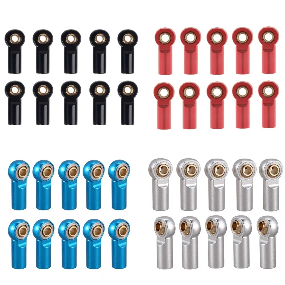 10Pcs Metal M3 Aluminum Link Tie Rod End Ball Joint For 1/10 RC Crawler Car DIY AXIAL SCX10 D90 D110 Tamiya Racing 19.5mm
10Pcs Metal M3 Aluminum Link Tie Rod End Ball Joint For 1/10 RC Crawler Car DIY AXIAL SCX10 D90 D110 Tamiya Racing 19.5mm