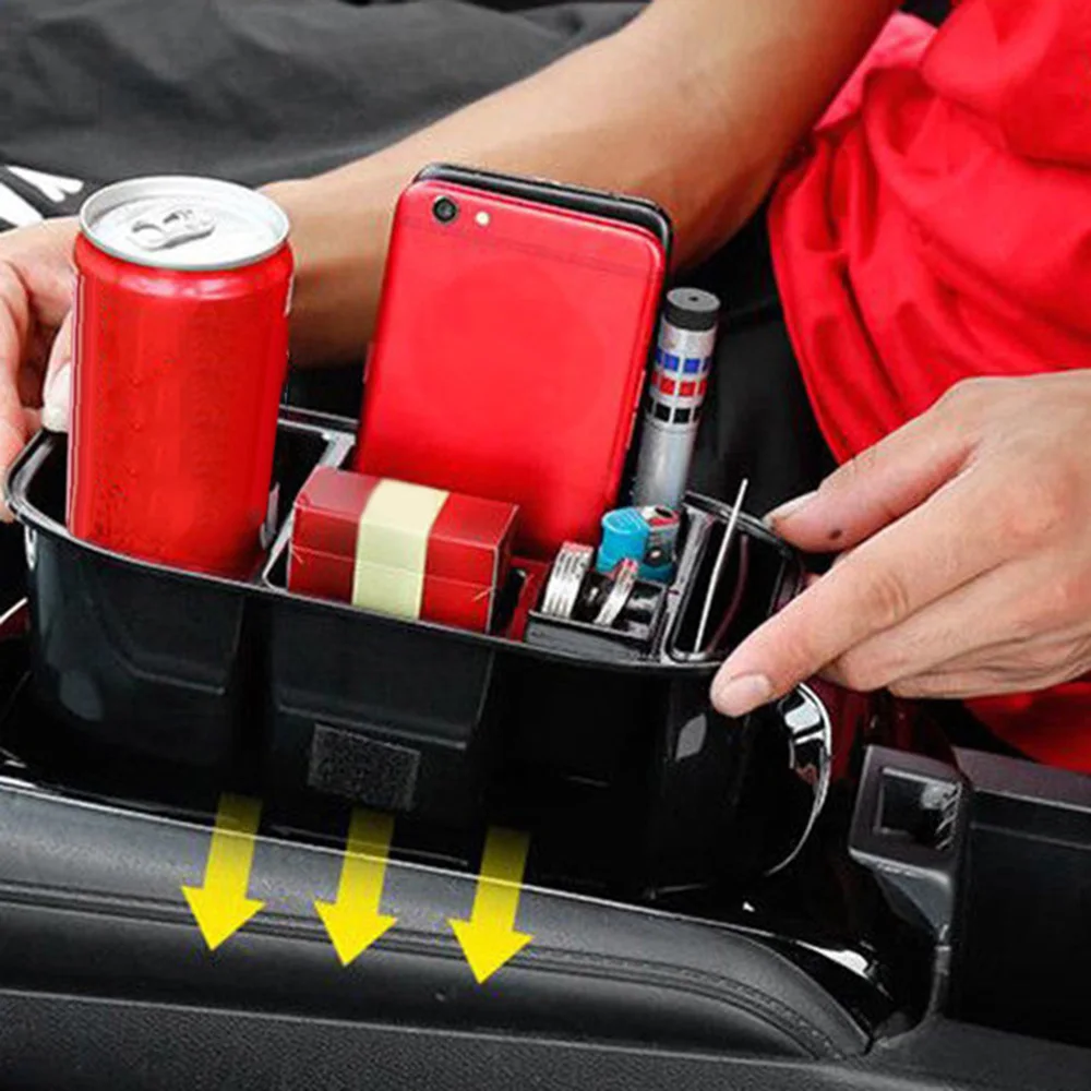 Auto Car Seat Crevice Storage Organizer Console Side Pocket Auto Seat Gap Pocket Organizer With Coin Box And Water Cup Holder
Auto Car Seat Crevice Storage Organizer Console Side Pocket Auto Seat Gap Pocket Organizer With Coin Box And Water Cup Holder