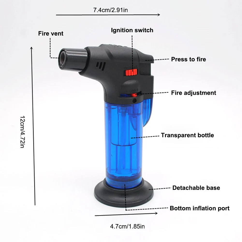Refillable and Windproof Butane Fuel Lighter Outdoor Camping BBQ Kitchen Welding Torch Lighter Butane Jet Gas Lighter Tool
Refillable and Windproof Butane Fuel Lighter Outdoor Camping BBQ Kitchen Welding Torch Lighter Butane Jet Gas Lighter Tool
