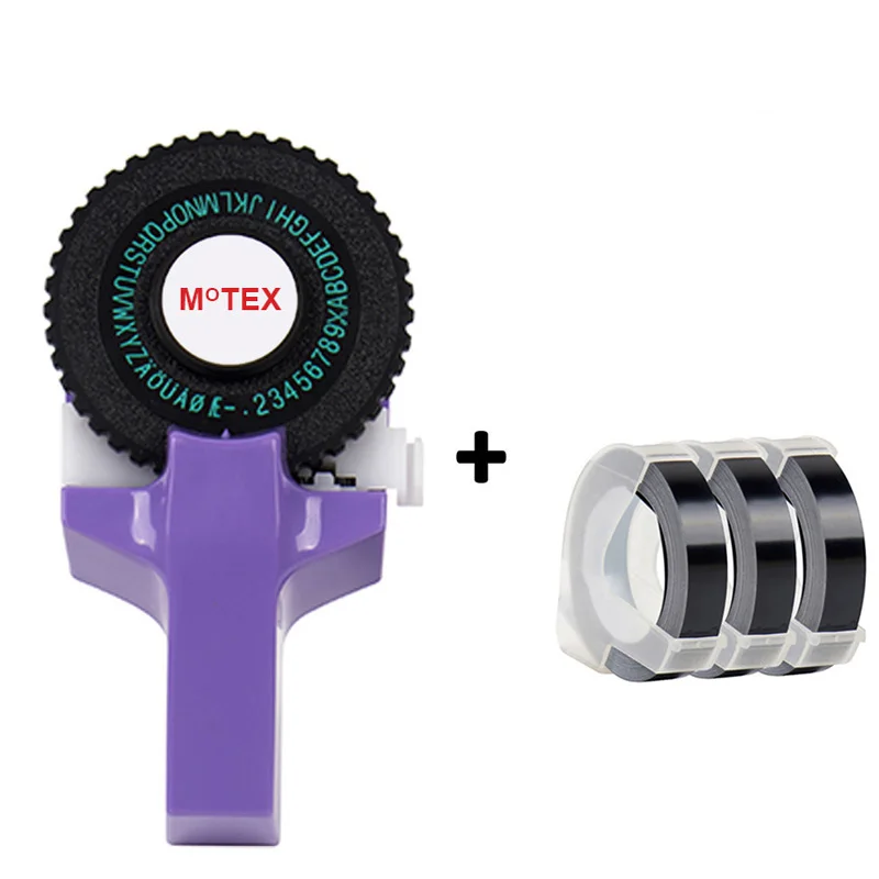 MoTEX E101 Mini DIY Manual Purple embossing label maker for 9mm 3D label Tape similar Dymo 3D embossing label maker machine
MoTEX E101 Mini DIY Manual Purple embossing label maker for 9mm 3D label Tape similar Dymo 3D embossing label maker machine