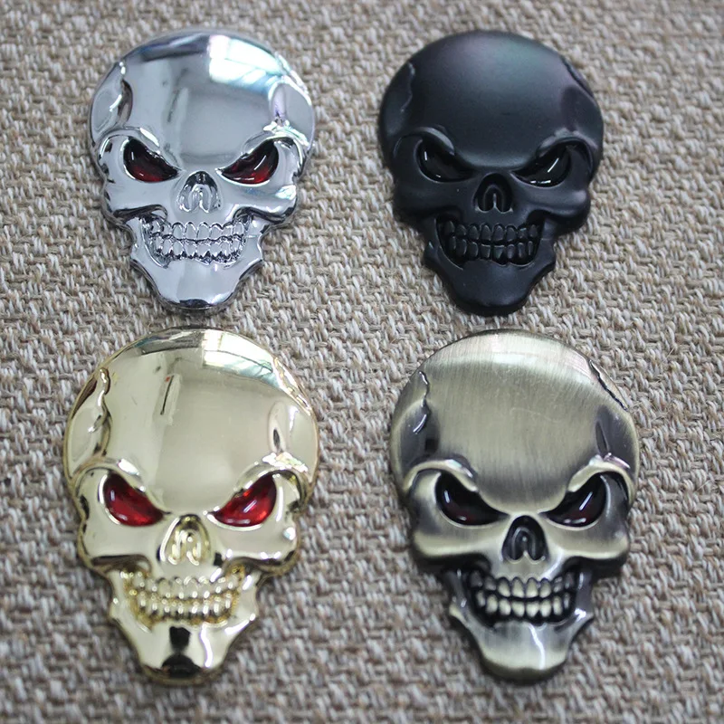 1Pcs Fashion 3D Skull Zinc Alloy Metal Car Sticker for Car Motorcycle Logo Skull Emblem Badge Car Styling Stickers
1Pcs Fashion 3D Skull Zinc Alloy Metal Car Sticker for Car Motorcycle Logo Skull Emblem Badge Car Styling Stickers