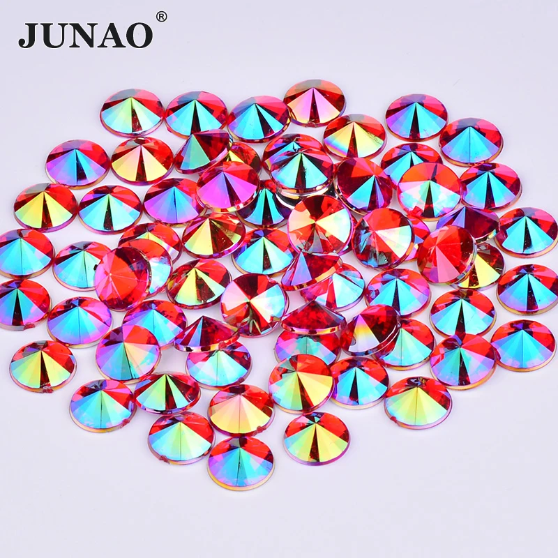 JUNAO 4 5 6 10mm Red AB Round Fancy Rhinestones Flatback Strass Crystal Applique Beads Glue on Decoration Stone For Clothes
JUNAO 4 5 6 10mm Red AB Round Fancy Rhinestones Flatback Strass Crystal Applique Beads Glue on Decoration Stone For Clothes