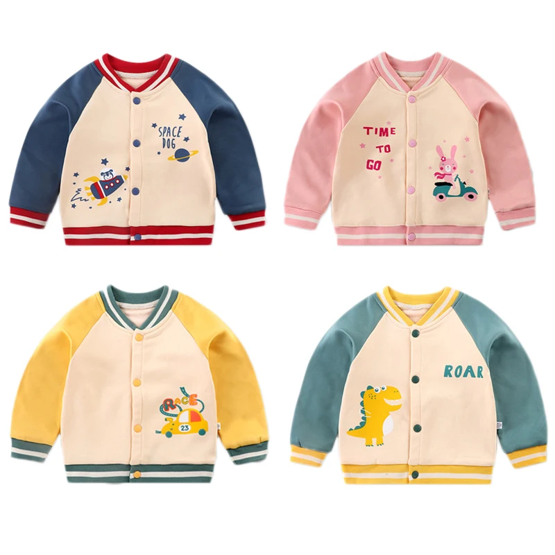 Новинка весна-осень 2021 Детское пальто с длинным рукавом и принтом детская бейсбольная одежда с цветными блоками
Новинка весна-осень 2021 Детское пальто с длинным рукавом и принтом детская бейсбольная одежда с цветными блоками