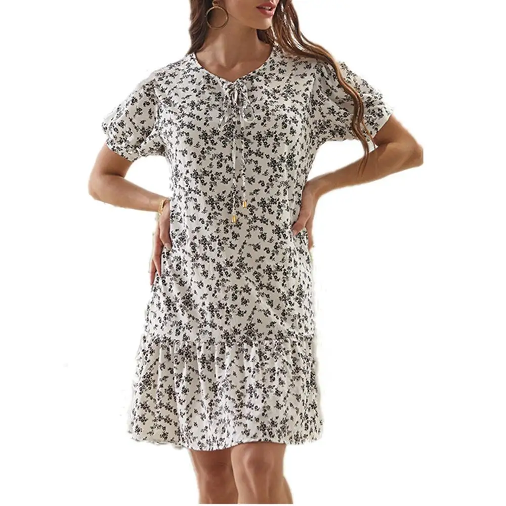 Women Summer Chiffon Mini Dress Vintage Floral Print Boho Beach Dresses New Short Sleeve Slim Party Dress Vestidos
Women Summer Chiffon Mini Dress Vintage Floral Print Boho Beach Dresses New Short Sleeve Slim Party Dress Vestidos