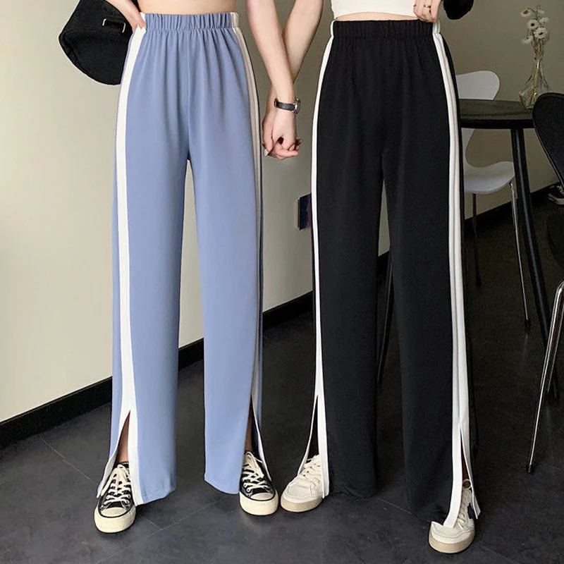 Women Side Split Wide Leg Pants Loose Straight High Waist Drape Sports Casual Pants Jogger Pants Streetwear Trousers Legging
Women Side Split Wide Leg Pants Loose Straight High Waist Drape Sports Casual Pants Jogger Pants Streetwear Trousers Legging