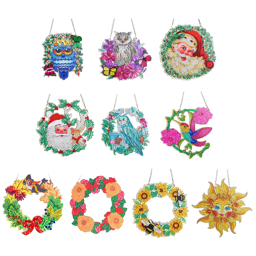 30x30cm 5D DIY Diamond Painting Flower Wreath Kit Christmas Decoration for Home Door Hanging Pendant Navidad Decor Diamond Craft
30x30cm 5D DIY Diamond Painting Flower Wreath Kit Christmas Decoration for Home Door Hanging Pendant Navidad Decor Diamond Craft
