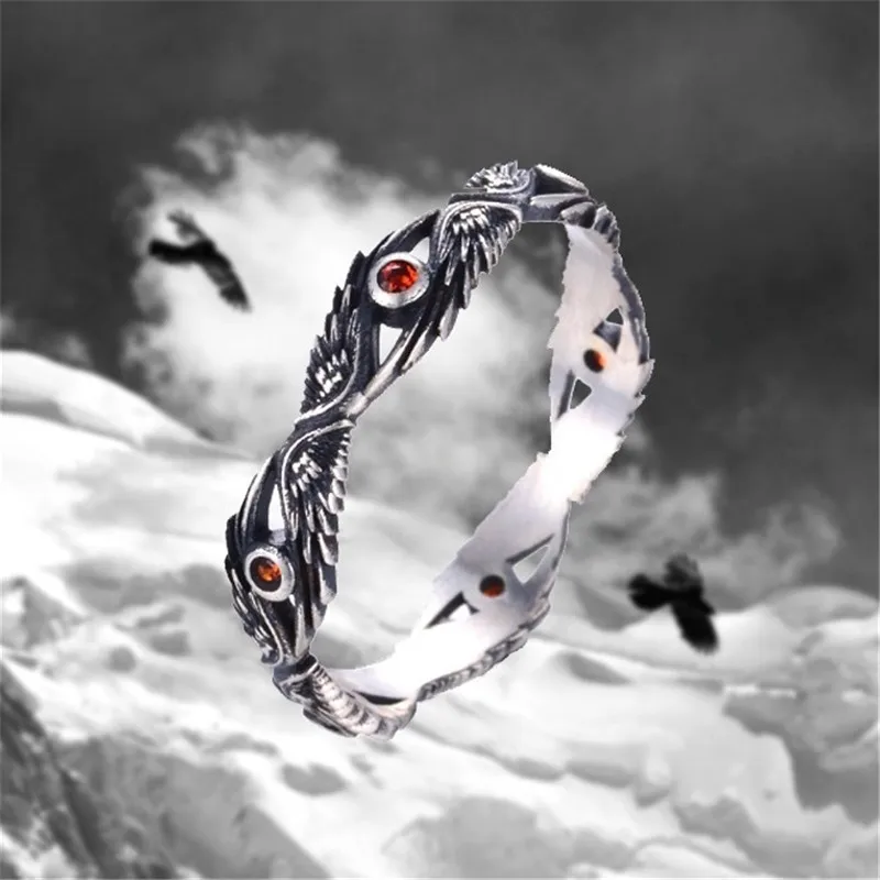 Vintage red zircon eagle wings ring unisex punk jewelry fashion hip hop rock accessories popular banquet jewelry holiday gifts
Vintage red zircon eagle wings ring unisex punk jewelry fashion hip hop rock accessories popular banquet jewelry holiday gifts