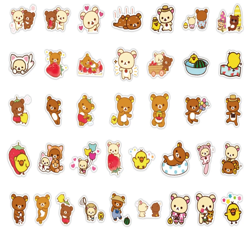 50PCs Cartoon Slack Bear Stickers Waterproof Cute Hand Account Children Graffiti Luggage Water Cup Tablet Stickers Toys
50PCs Cartoon Slack Bear Stickers Waterproof Cute Hand Account Children Graffiti Luggage Water Cup Tablet Stickers Toys