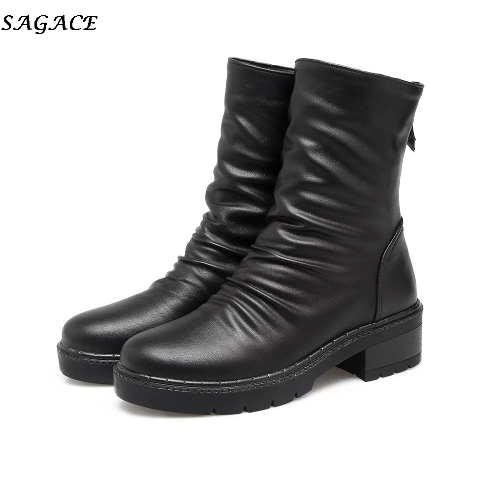 SAGACE 2019 new Ankle Boots Women pu leather Casual Ladies Martin Boot autumn winter warm Short boots shoes woman botas mujer #4
SAGACE 2019 new Ankle Boots Women pu leather Casual Ladies Martin Boot autumn winter warm Short boots shoes woman botas mujer #4