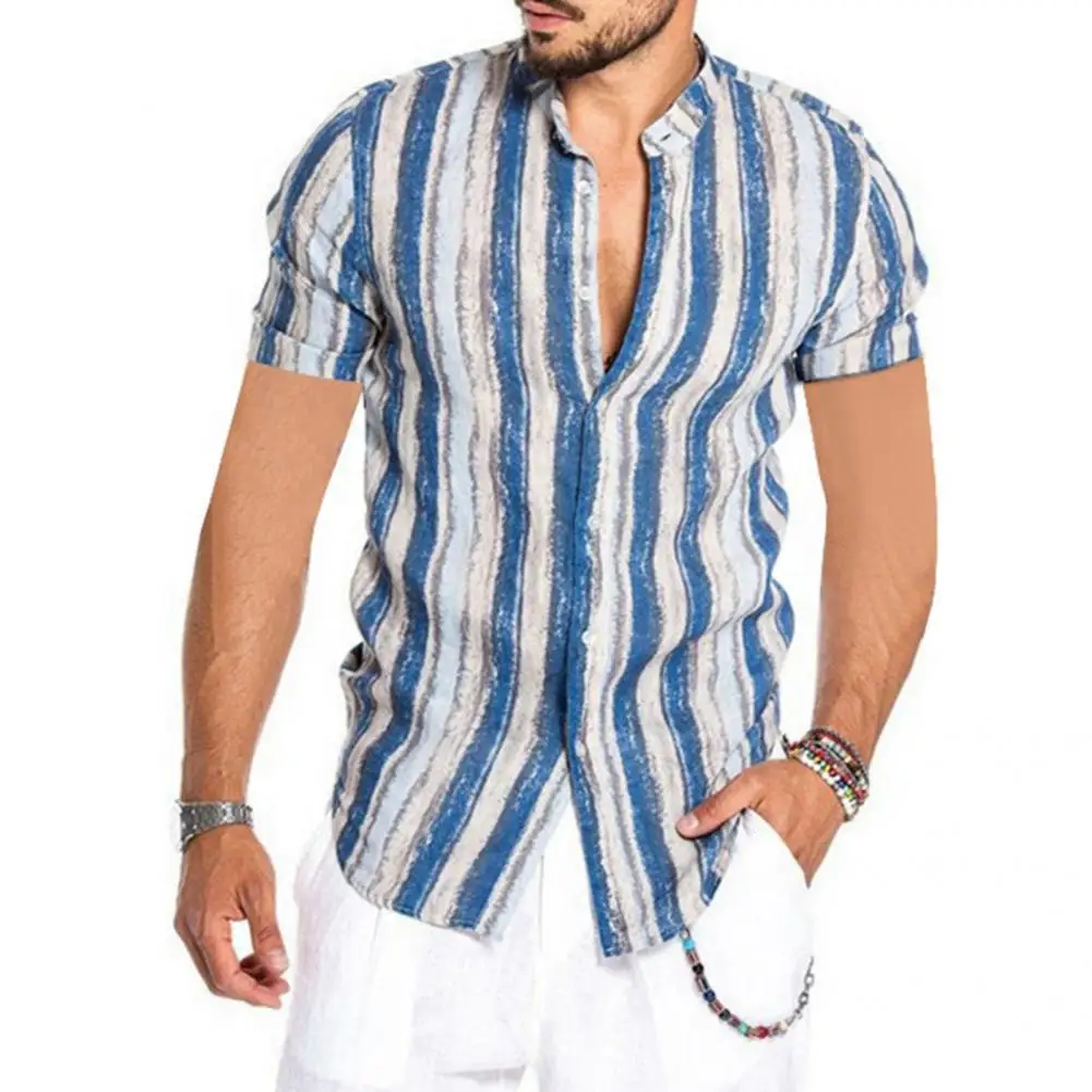 Beachwear Classic Buttons Short Sleeve Hawaiian Shirt Simple Men Shirt Floral Printed for Travel
Beachwear Classic Buttons Short Sleeve Hawaiian Shirt Simple Men Shirt Floral Printed for Travel