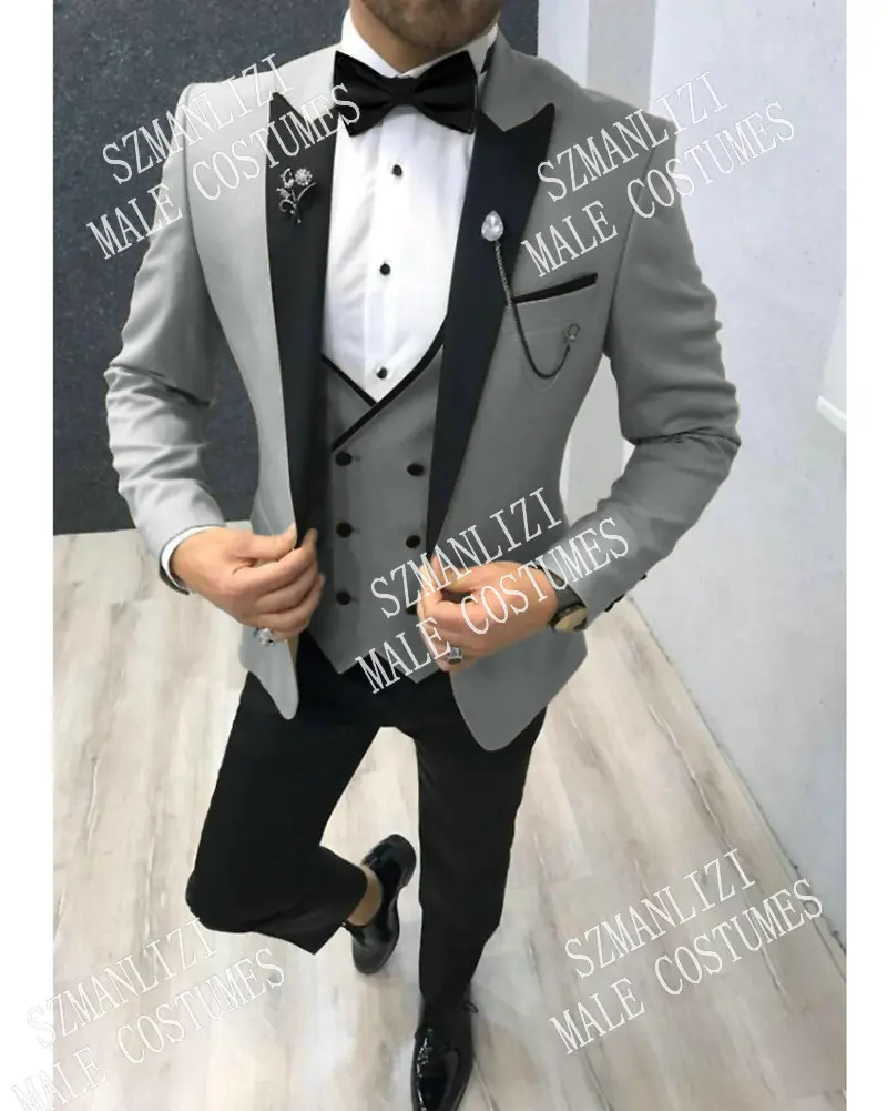 2021 Light Grey Men Suit Slim Fit Wedding Suits for Men 3 Pieces Groom Tuxedo Formal Wear Best Man Blazer Bridegroom
2021 Light Grey Men Suit Slim Fit Wedding Suits for Men 3 Pieces Groom Tuxedo Formal Wear Best Man Blazer Bridegroom