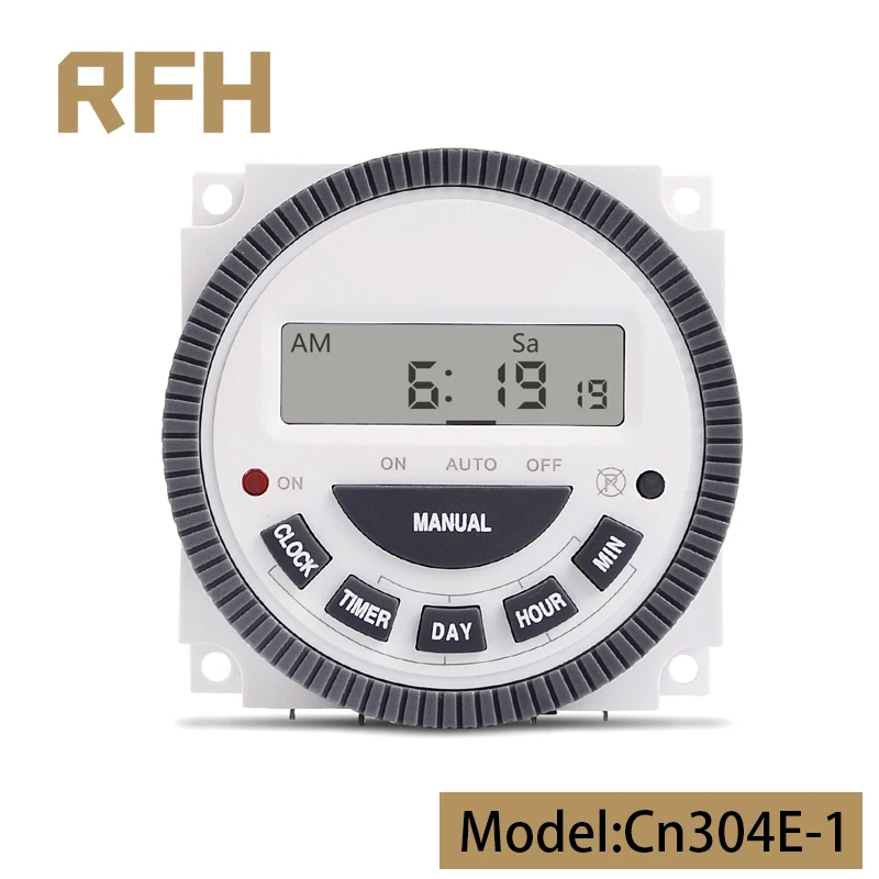 CN304E-1 Weekly 7 Days 220V 16A Programmable Digital Timer Lighting Switch Output Inside Battery with Waterproof Cover
CN304E-1 Weekly 7 Days 220V 16A Programmable Digital Timer Lighting Switch Output Inside Battery with Waterproof Cover