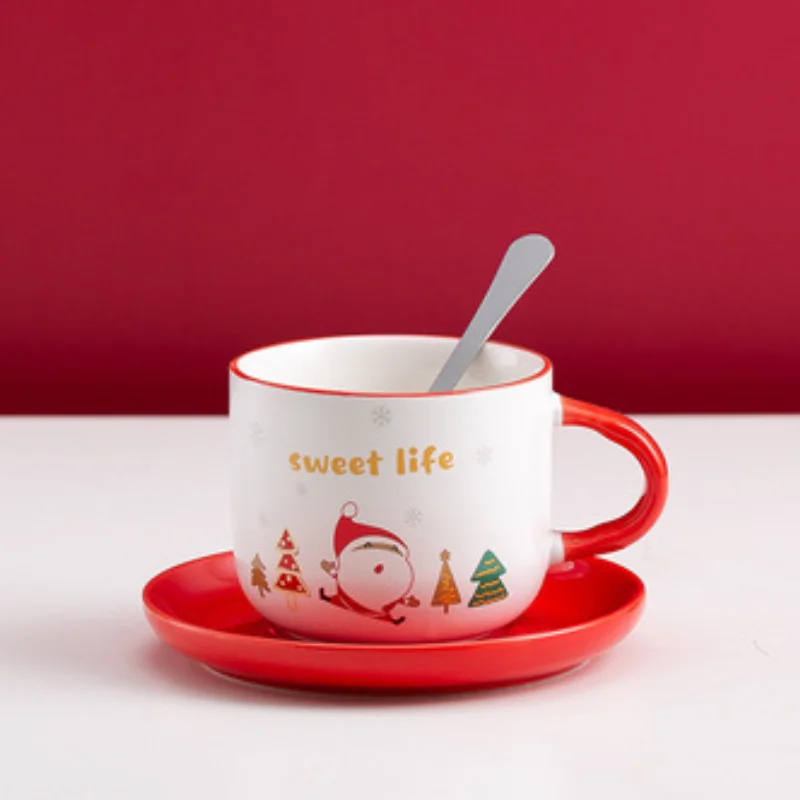 Hot Christmas Ceramic Mug with Spoon High-capacity Creative Cute Girl Cartoon Christmas Ceramic Mug Tea Cup Drinkware Gift
Hot Christmas Ceramic Mug with Spoon High-capacity Creative Cute Girl Cartoon Christmas Ceramic Mug Tea Cup Drinkware Gift