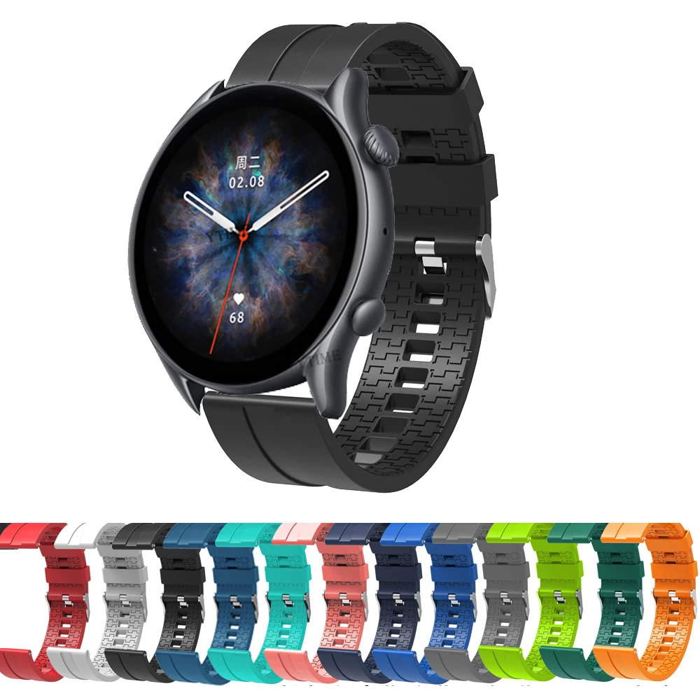 Silicone Bracelet For Amazfit GTR 47mm Wrist Strap For Xiaomi Amazfit Pace/ Stratos 1 2 3 / GTR2 / GTR 2 2e 3 GTR3 Pro Watchband
Silicone Bracelet For Amazfit GTR 47mm Wrist Strap For Xiaomi Amazfit Pace/ Stratos 1 2 3 / GTR2 / GTR 2 2e 3 GTR3 Pro Watchband
