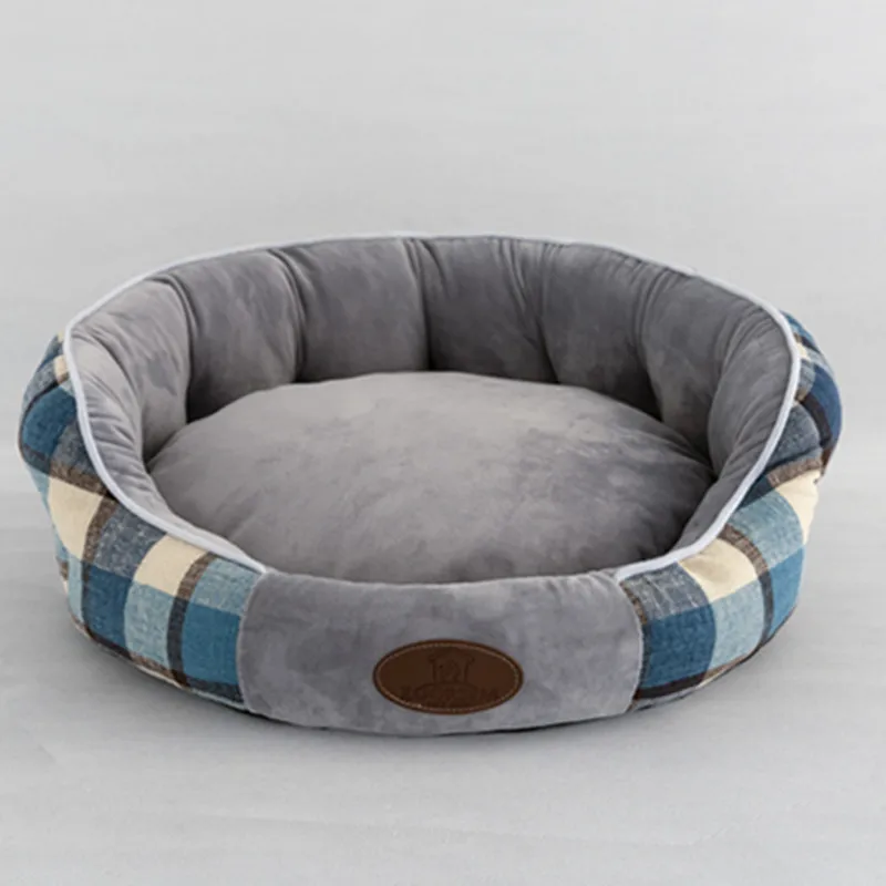 Winter warm pet supplies household fabric grid high back cat litter creative pet litter removable
Winter warm pet supplies household fabric grid high back cat litter creative pet litter removable