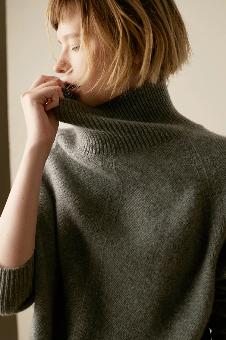 Autumn Winter New Cashmere Sweater Women Knit Sweater Fashion Turtleneck Sweater Women Loose Pullover Plus Size Sweater
Autumn Winter New Cashmere Sweater Women Knit Sweater Fashion Turtleneck Sweater Women Loose Pullover Plus Size Sweater