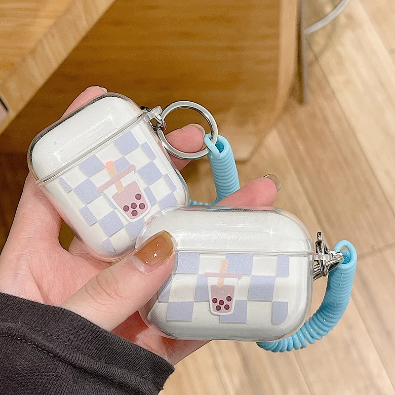 Модный чехол для AirPods, мягкий прозрачный чехол для наушников из ТПУ с рисунком в виде молочного чая для AirPods 2 3 AirPods, чехол для телефона с ремеш...
Модный чехол для AirPods, мягкий прозрачный чехол для наушников из ТПУ с рисунком в виде молочного чая для AirPods 2 3 AirPods, чехол для телефона с ремеш...