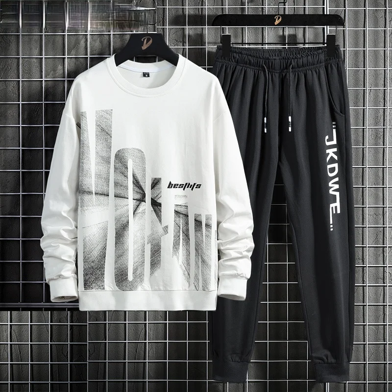 2021 Spring Autumn New Mens Casual Sportswear Fashion Printed Sweatshirt Long Sleeved Tops Trousers Harajuku Set Men Clothing
2021 Spring Autumn New Mens Casual Sportswear Fashion Printed Sweatshirt Long Sleeved Tops Trousers Harajuku Set Men Clothing