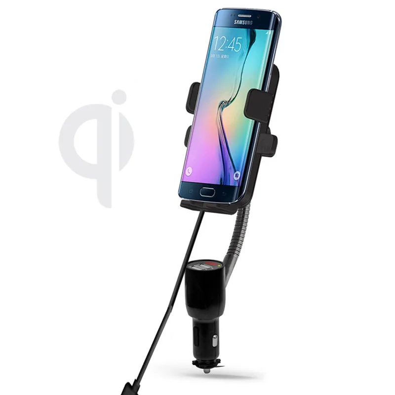 Qi Car Phone Holder Wireless Charger Mount For Air Vent iPhone Xiaomi Fast Dual USB | Мобильные телефоны и аксессуары