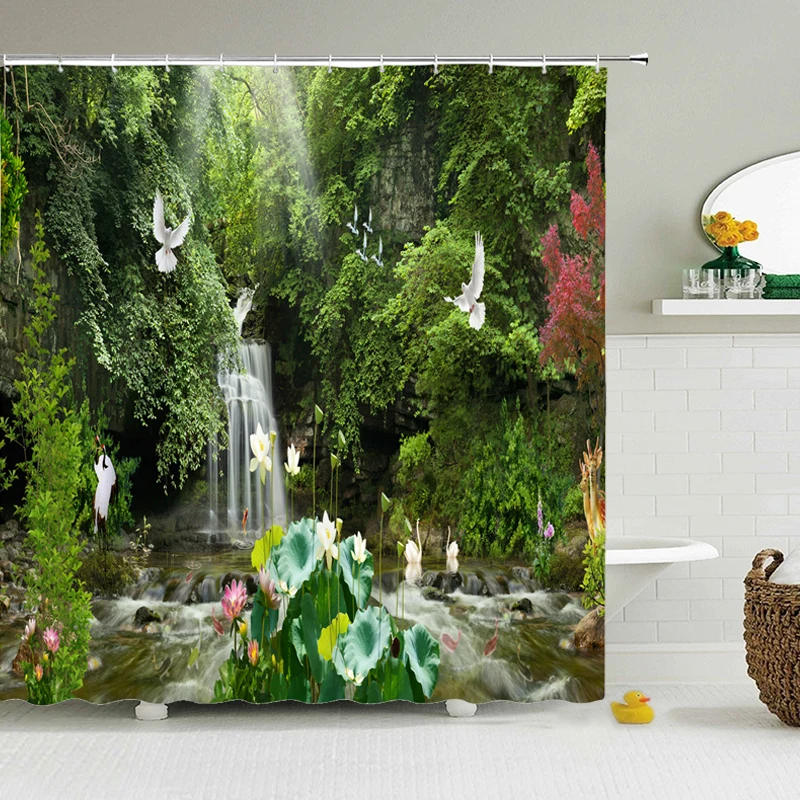 High Quality Waterproof Green plant, forest, trees Shower Curtain with Hooks Bathroom Curtains Curtains for Bathroom Shower
High Quality Waterproof Green plant, forest, trees Shower Curtain with Hooks Bathroom Curtains Curtains for Bathroom Shower