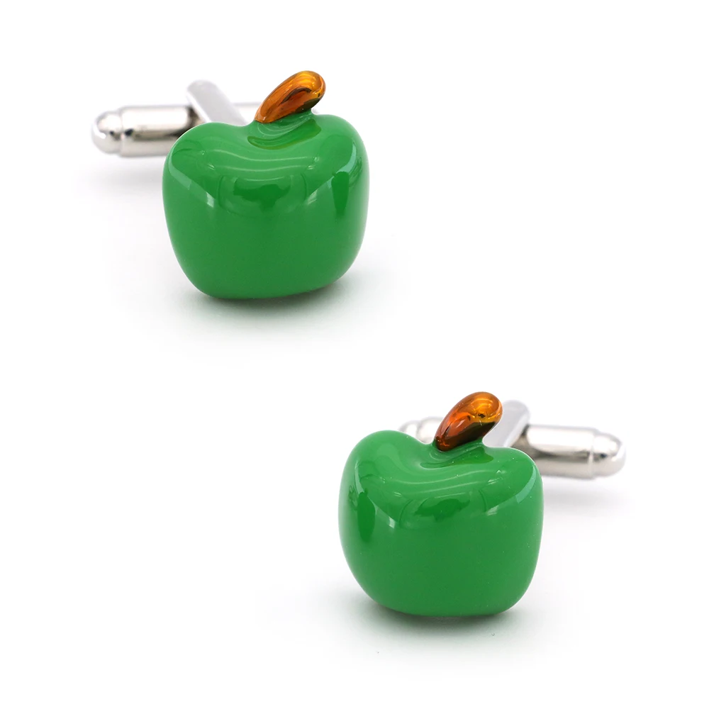 Apple Cuff Links For Men Fruit Design Quality Brass Material Green Color Cufflinks Wholesale&retail
Apple Cuff Links For Men Fruit Design Quality Brass Material Green Color Cufflinks Wholesale&retail