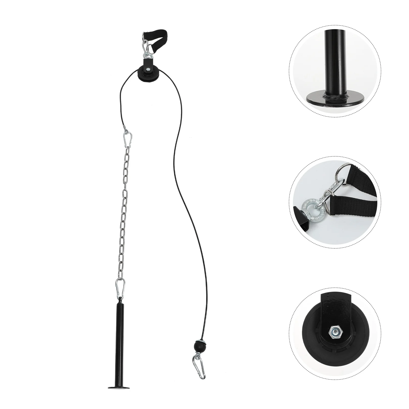 1 Set of Tricep Trainer Pulley Cable System Arm Strength Training Exerciser
1 Set of Tricep Trainer Pulley Cable System Arm Strength Training Exerciser