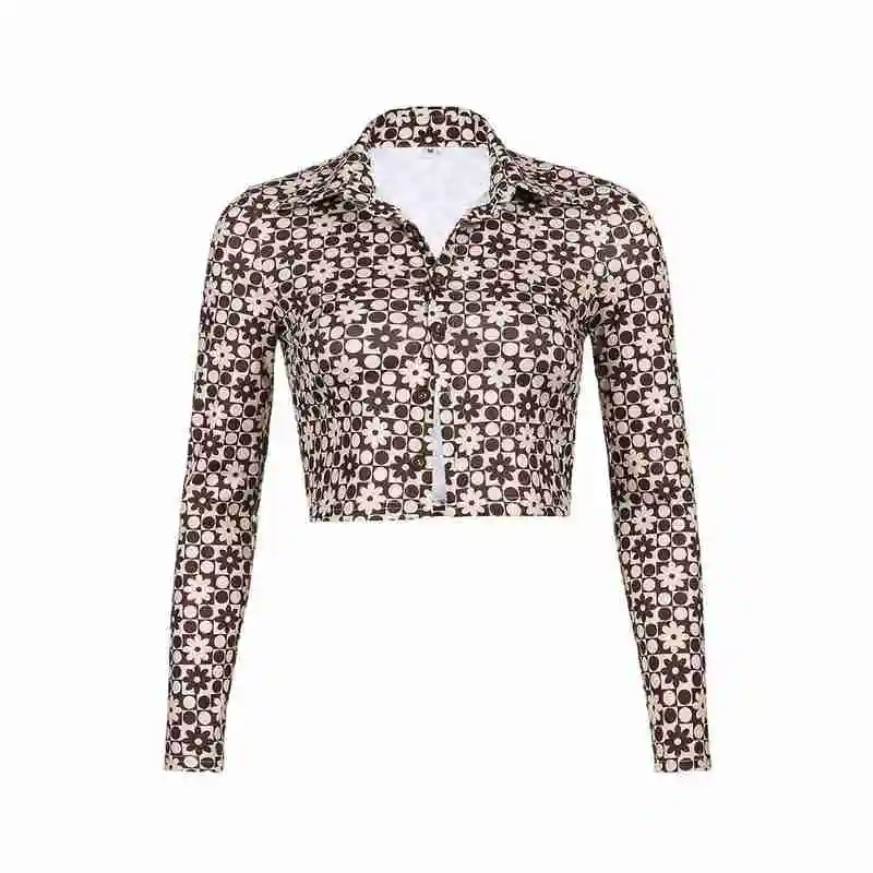 2021 New Ladies Floral Print Slim Slimming Long-sleeve Leisure Shirt Cropped Cardigan Vacation Travel T4W9
2021 New Ladies Floral Print Slim Slimming Long-sleeve Leisure Shirt Cropped Cardigan Vacation Travel T4W9