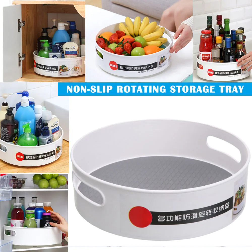 360 Rotating Tray Kitchen Storage Containers for Spice Jar Food Snack Tray Bathroom Tray Non Slip Snack Dried Storage Plate
360 Rotating Tray Kitchen Storage Containers for Spice Jar Food Snack Tray Bathroom Tray Non Slip Snack Dried Storage Plate