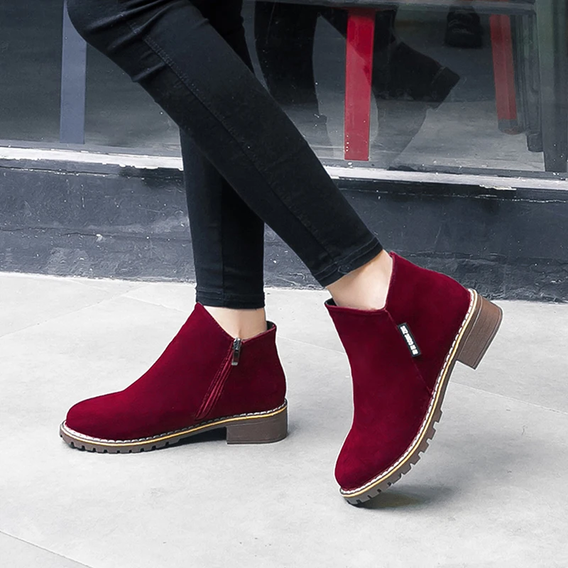 Fashion Women Martin Boot Autumn Winter Boots Classic Zipper Snow Ankle Boots Winter Suede Warm Fur Plush Women Shoes
Fashion Women Martin Boot Autumn Winter Boots Classic Zipper Snow Ankle Boots Winter Suede Warm Fur Plush Women Shoes