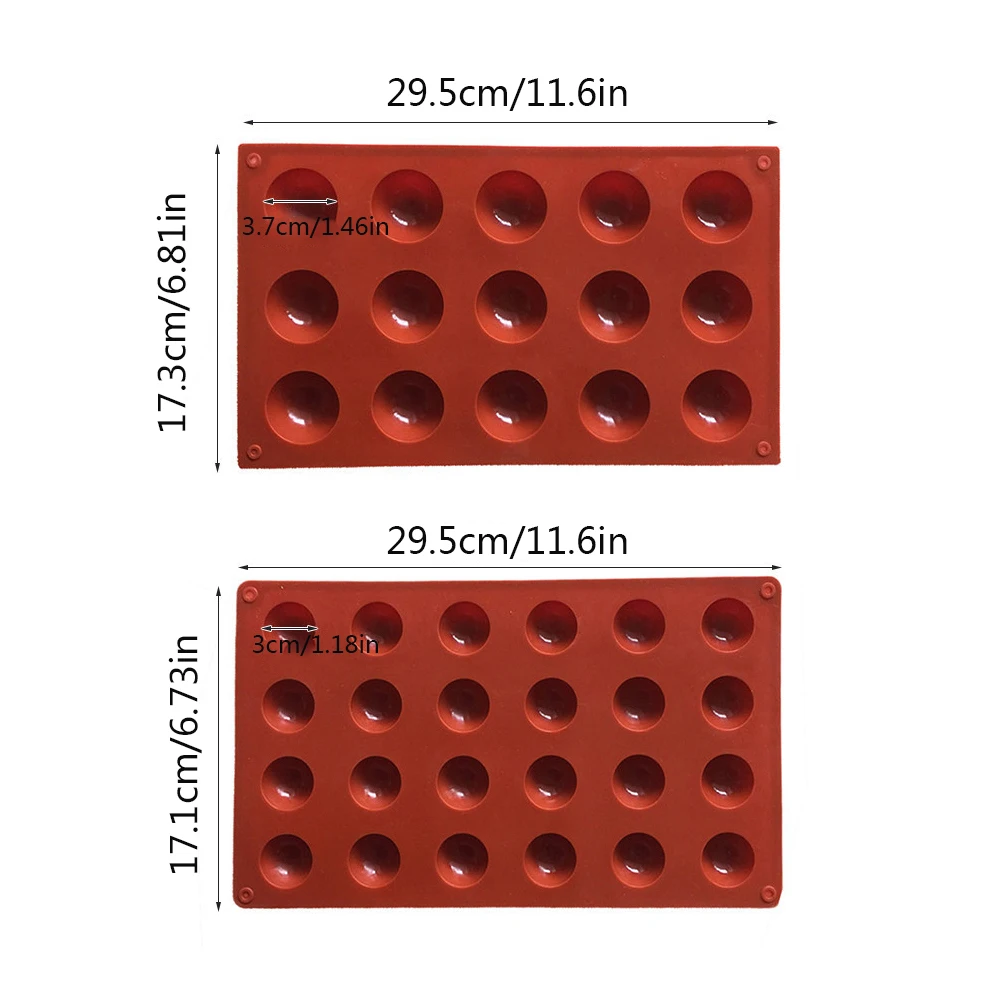 Half Sphere Silicone Soap Molds Bakeware Cake Decorating Tools Pudding Jelly Chocolate Fondant Mould Ball Shape Biscuit Tool
Half Sphere Silicone Soap Molds Bakeware Cake Decorating Tools Pudding Jelly Chocolate Fondant Mould Ball Shape Biscuit Tool