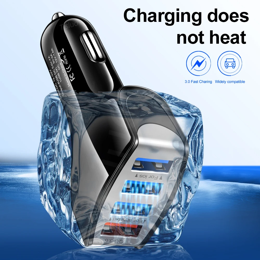 Car USB Charger 35W 4 port Quick Charge 3.0 4.0 Universal Fast Charging For iphone 11 Pro Samsung a31 Car Cigarette Adapter
Car USB Charger 35W 4 port Quick Charge 3.0 4.0 Universal Fast Charging For iphone 11 Pro Samsung a31 Car Cigarette Adapter