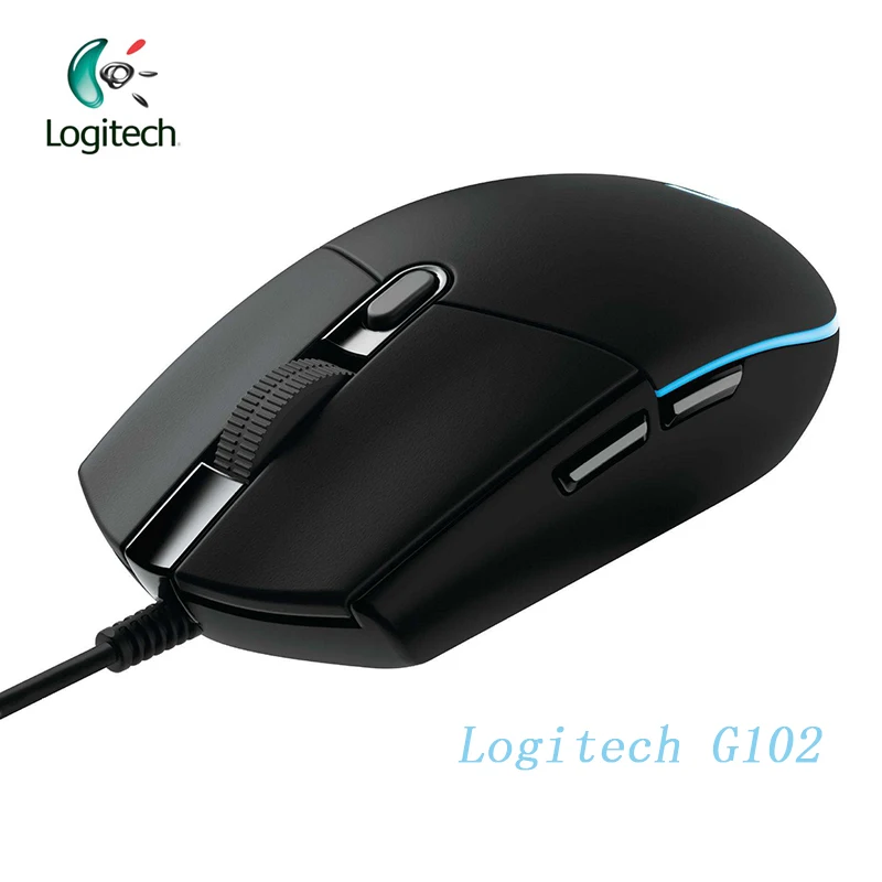 Игровая проводная мышь Logitech G102 оригинальная Оптическая Проводная игровая с