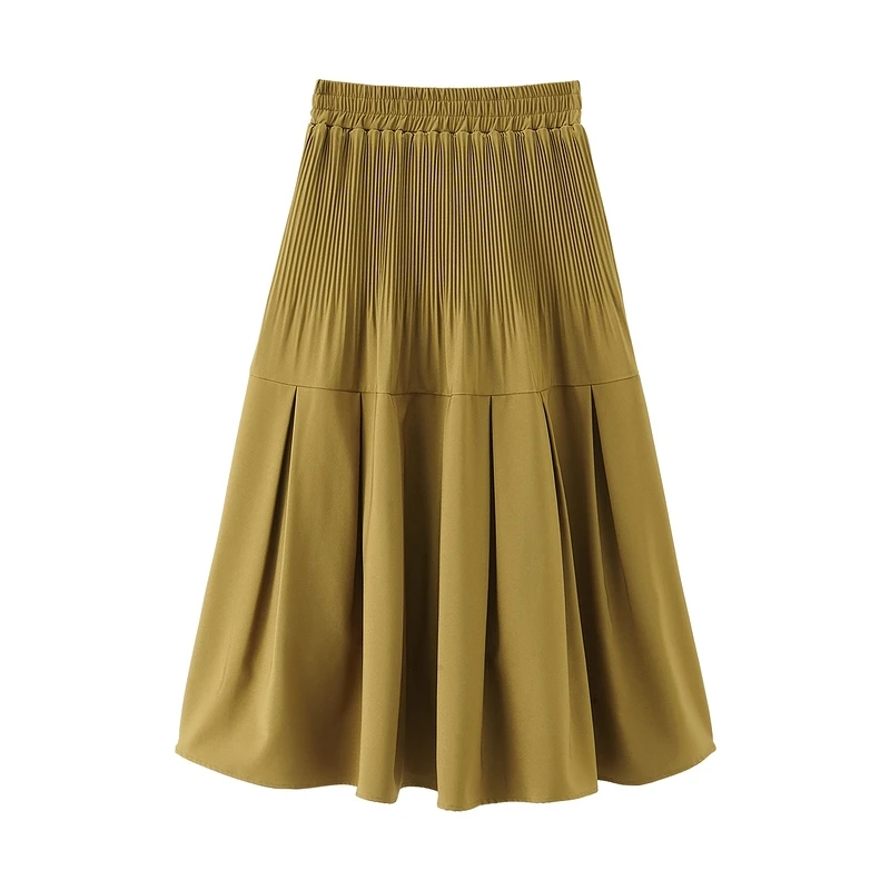 INMAN Small Draped Skirt Women Minimal Design Solid Color Elegant Retro Style A Line Bottom 
INMAN Small Draped Skirt Women Minimal Design Solid Color Elegant Retro Style A Line Bottom