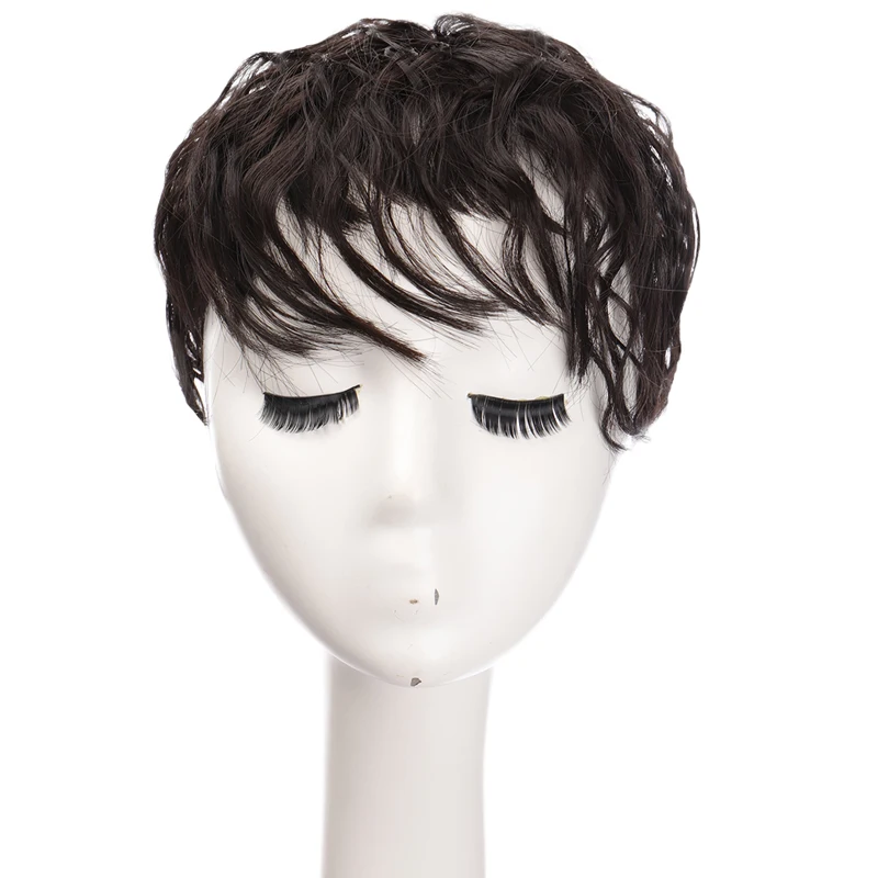 AOOSOO synthetic curly Hair Topper Wig with bangs Increase the amount of hair on the top of head to cover white hair Hairpiece
AOOSOO synthetic curly Hair Topper Wig with bangs Increase the amount of hair on the top of head to cover white hair Hairpiece