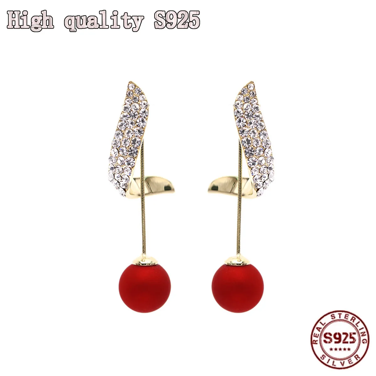2021 New Retro Two Wear Red Pearl Fashion Earrings S925 Silver Needle Crystal Geometry Women's Earrings Pearl Earrings
2021 New Retro Two Wear Red Pearl Fashion Earrings S925 Silver Needle Crystal Geometry Women's Earrings Pearl Earrings