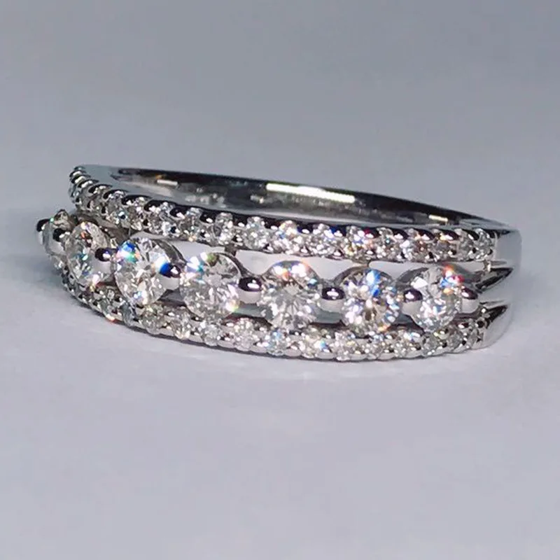 2022 New Fashion Round silver color aesthetic Eternity Band Ring for Women Party Gift Jewelry Wholesale R6883
2022 New Fashion Round silver color aesthetic Eternity Band Ring for Women Party Gift Jewelry Wholesale R6883