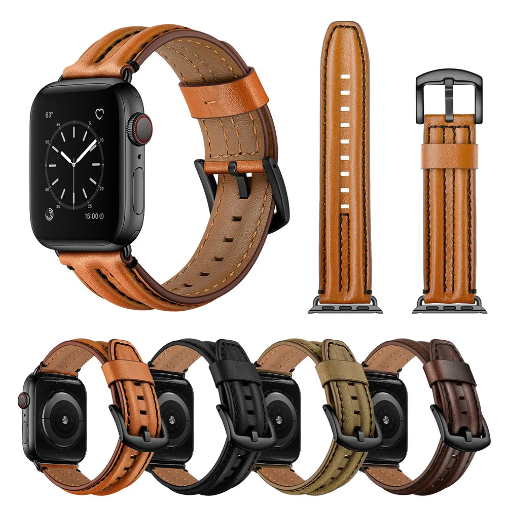 Double Keel Cowhide Leather Band Loop Strap for Apple Watch 5 4 3 2 1 38 40 42 44mm,for Iwatch 5 Bracelet
Double Keel Cowhide Leather Band Loop Strap for Apple Watch 5 4 3 2 1 38 40 42 44mm,for Iwatch 5 Bracelet