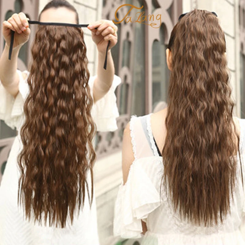 TALANG 22' Long Curly Ponytail Hairpiece Heat Resistant Synthetic Hair Tail Drawstring Ponytail Clip Hair Extensions
TALANG 22' Long Curly Ponytail Hairpiece Heat Resistant Synthetic Hair Tail Drawstring Ponytail Clip Hair Extensions