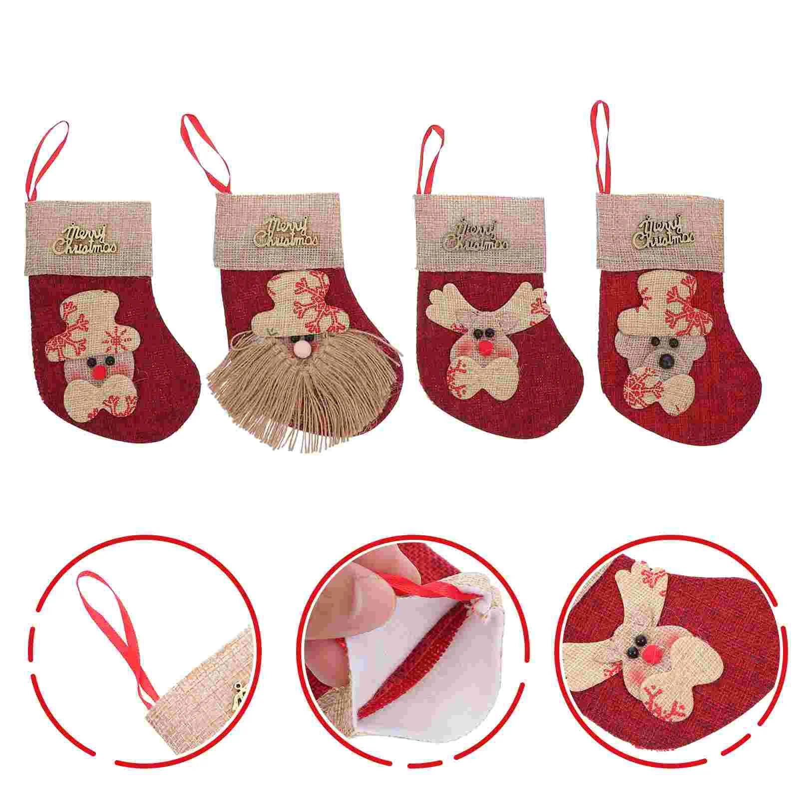 4Pcs Christmas Decor Creative Knives and Fork Bag Cartoon Pattern Cutlery Bag
4Pcs Christmas Decor Creative Knives and Fork Bag Cartoon Pattern Cutlery Bag