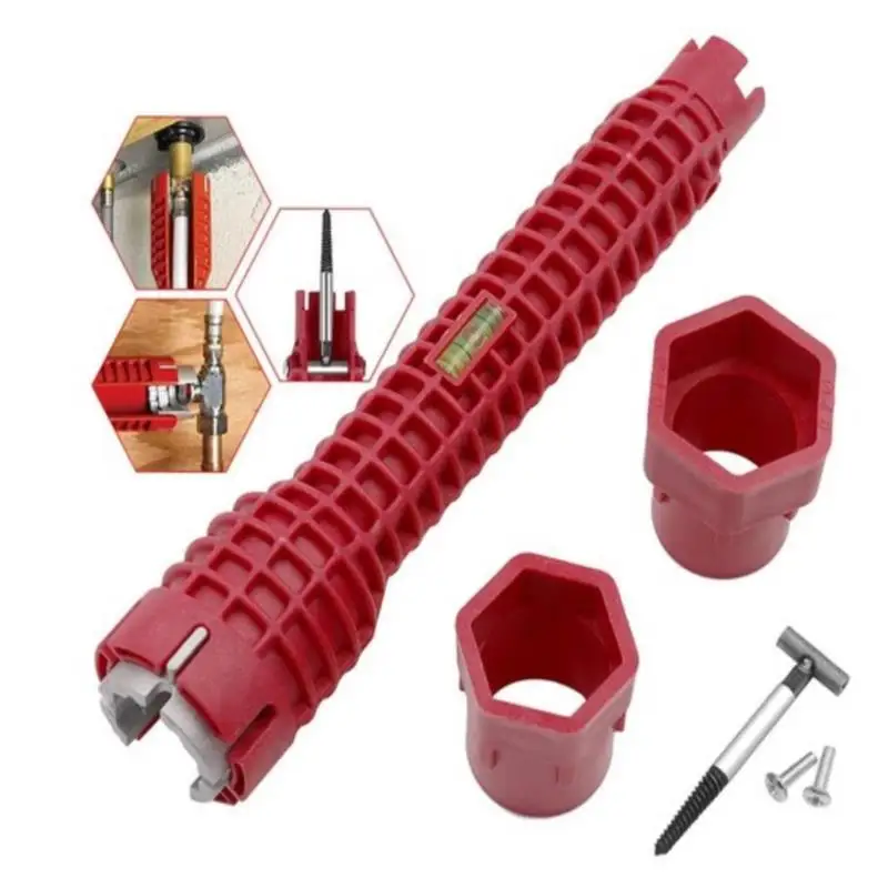 Fixed Washbasin Hollow Plate Fastening Screws Multifunction Faucet Wrench Sink Installer Tools Water Pipe Spanner Tackle Tool
Fixed Washbasin Hollow Plate Fastening Screws Multifunction Faucet Wrench Sink Installer Tools Water Pipe Spanner Tackle Tool