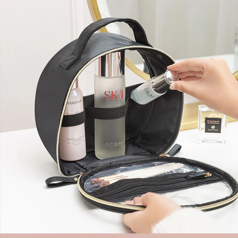 Women's Cosmetic Bag New Solid Color Waterproof Large-Capacity Multi-Function Convenient Zipper Professional Makeup Artist Bag
Women's Cosmetic Bag New Solid Color Waterproof Large-Capacity Multi-Function Convenient Zipper Professional Makeup Artist Bag